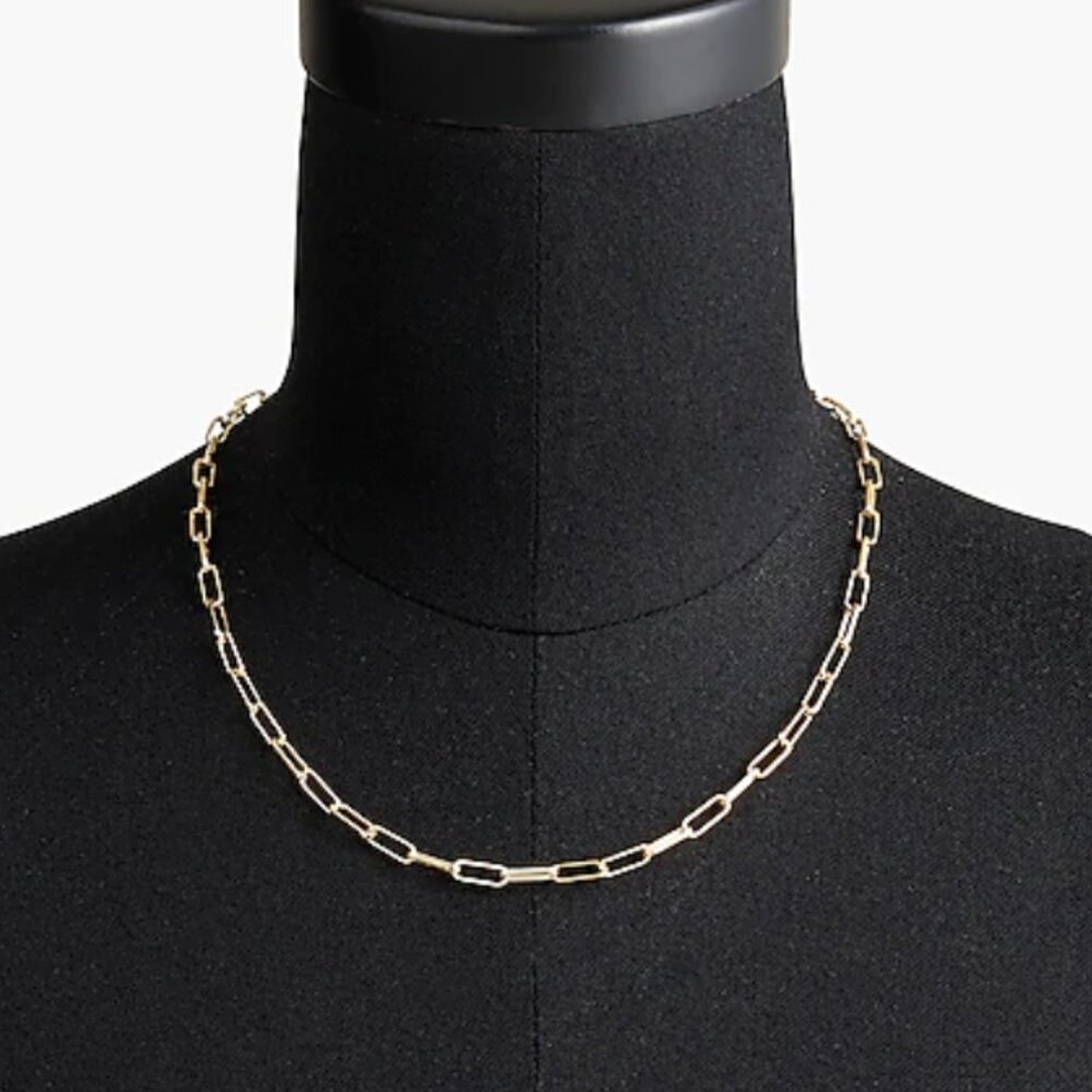 J. Crew Factory Paperclip Link Chain Necklace